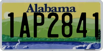 AL license plate 1AP2841