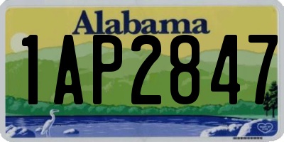 AL license plate 1AP2847