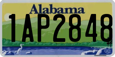 AL license plate 1AP2848