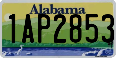 AL license plate 1AP2853