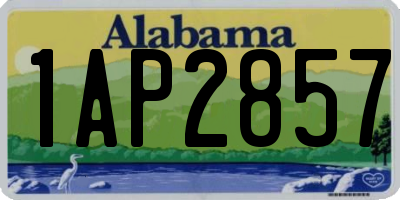 AL license plate 1AP2857