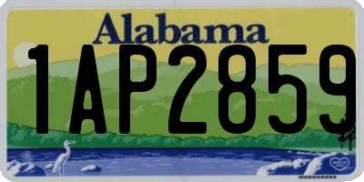 AL license plate 1AP2859