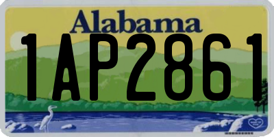 AL license plate 1AP2861