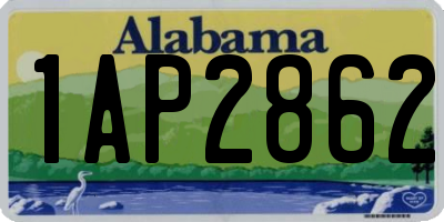 AL license plate 1AP2862