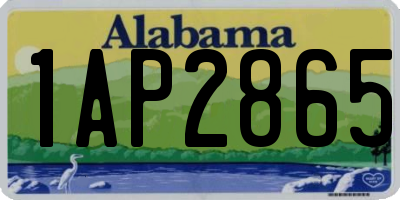 AL license plate 1AP2865