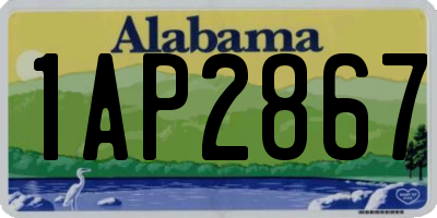 AL license plate 1AP2867