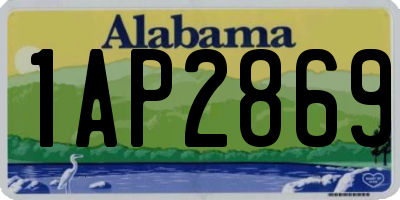 AL license plate 1AP2869