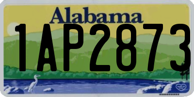 AL license plate 1AP2873