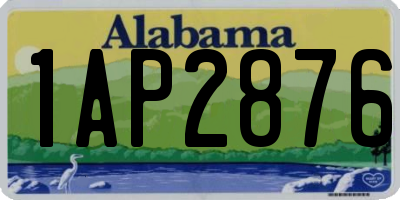 AL license plate 1AP2876