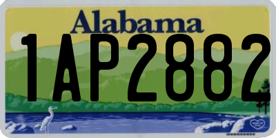 AL license plate 1AP2882