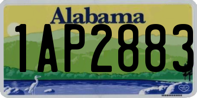 AL license plate 1AP2883
