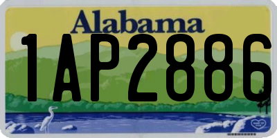 AL license plate 1AP2886