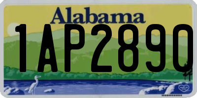 AL license plate 1AP2890