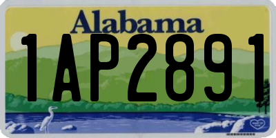 AL license plate 1AP2891