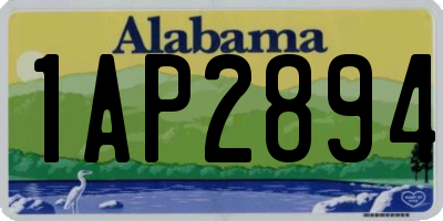 AL license plate 1AP2894