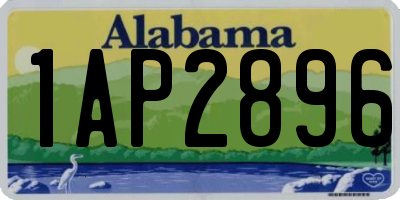 AL license plate 1AP2896