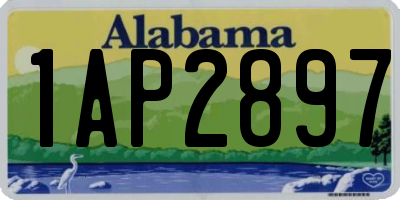 AL license plate 1AP2897