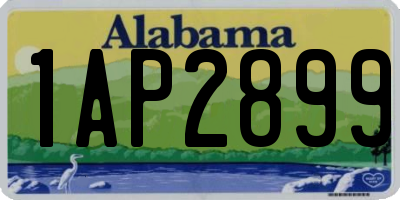 AL license plate 1AP2899