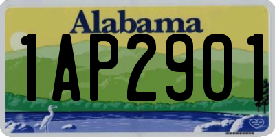 AL license plate 1AP2901