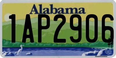 AL license plate 1AP2906
