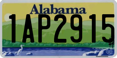 AL license plate 1AP2915