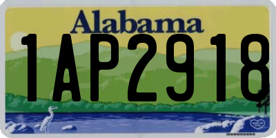 AL license plate 1AP2918