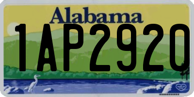 AL license plate 1AP2920