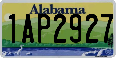AL license plate 1AP2927