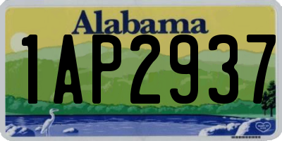 AL license plate 1AP2937