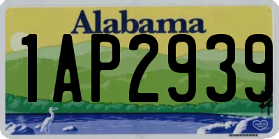 AL license plate 1AP2939