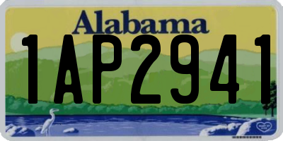 AL license plate 1AP2941