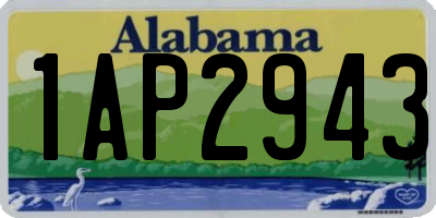 AL license plate 1AP2943