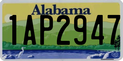 AL license plate 1AP2947