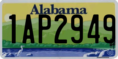 AL license plate 1AP2949