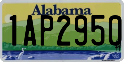 AL license plate 1AP2950