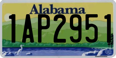 AL license plate 1AP2951