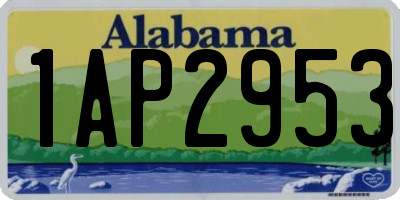 AL license plate 1AP2953