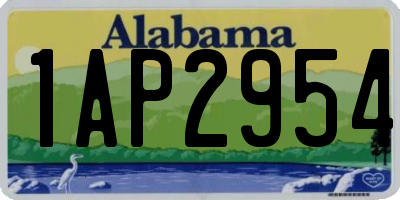 AL license plate 1AP2954