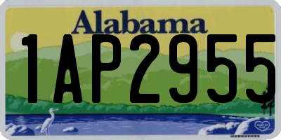 AL license plate 1AP2955