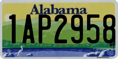 AL license plate 1AP2958