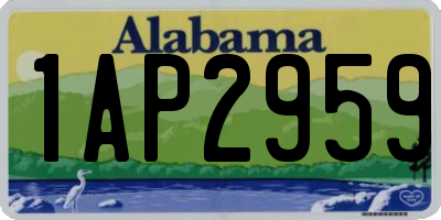 AL license plate 1AP2959