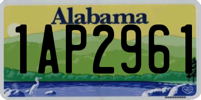 AL license plate 1AP2961