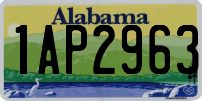 AL license plate 1AP2963