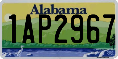 AL license plate 1AP2967