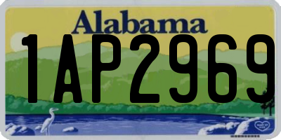 AL license plate 1AP2969