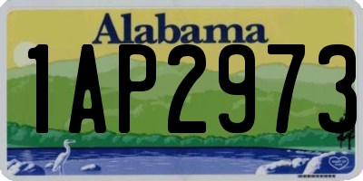 AL license plate 1AP2973