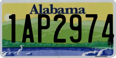 AL license plate 1AP2974