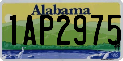 AL license plate 1AP2975