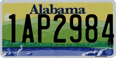 AL license plate 1AP2984