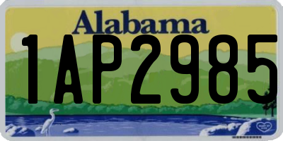 AL license plate 1AP2985